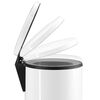 Hailo Cubo de basura con pedal Pure tama&ntilde;o XL 44 L blanco 0545-030