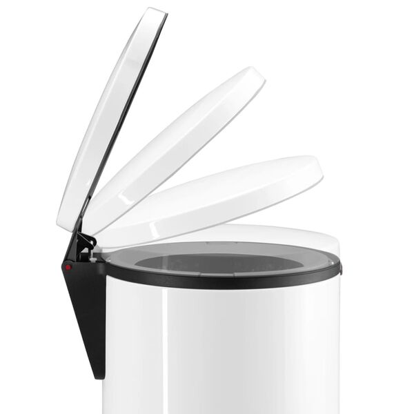 Hailo Cubo de basura con pedal Pure tama&ntilde;o XL 44 L blanco 0545-030