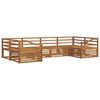 vidaXL Juegos de sof&aacute;s 6 pcs Natural Madera de Acacia S&oacute;lida