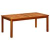 vidaXL Mesa de centro de jard&iacute;n madera maciza de acacia 110x60x45 cm