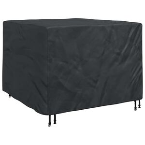 vidaXL Funda para muebles Negro 125 x 125 x 74 cm Tela Oxford 600D