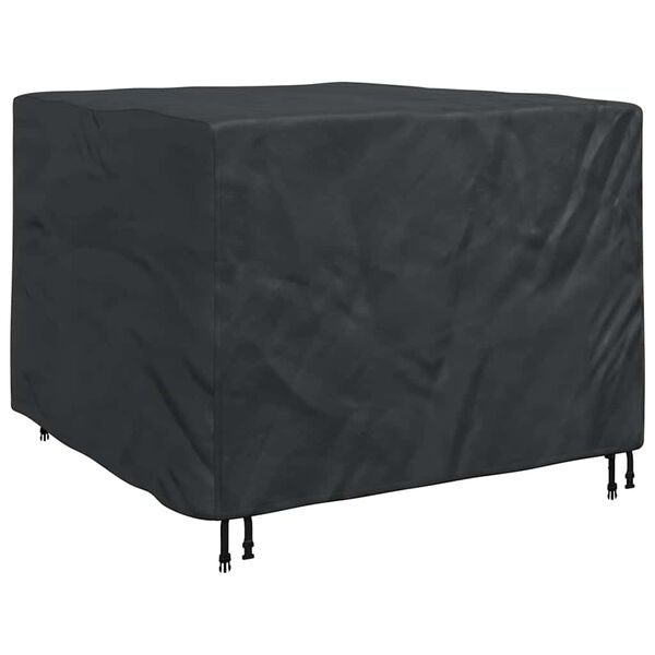 vidaXL Funda para muebles Liso Negro 125 x 125 x 74 cm tela