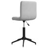 vidaXL Silla de comedor giratoria de terciopelo gris claro