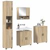 vidaXL Juego de muebles de ba&ntilde;o Montaje en la pared 4 pcs Roble Sonoma