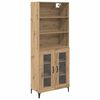 vidaXL Aparador alto Roble artisan 69,5 x 34 x 180 cm