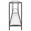 vidaXL Mesa consola vidrio templado transparente 180x35x75,5 cm