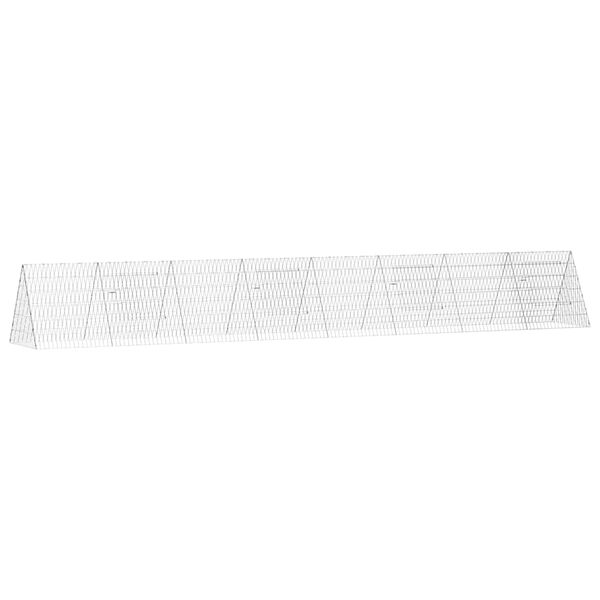 vidaXL Jaula para pollos Plateado 430 x 55 x 55 cm Acero Galvanizado