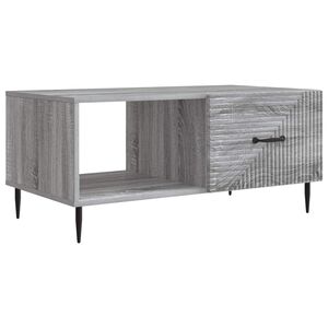 vidaXL Mesa de Caf&eacute; Gris Sonoma 90 x 50 x 40 cm Madera de Ingenier&iacute;a