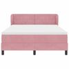 vidaXL Cama tipo Box Spring con colch&oacute;n Rosa 140 x 190 cm Terciopelo