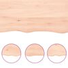 vidaXL Tablero de mesa madera maciza de roble sin tratar 100x40x2 cm