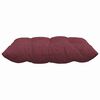 vidaXL Cojines para asiento 2 pcs Rojo vino 40 x 40 x 6 cm tela