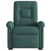 vidaXL Sill&oacute;n el&eacute;ctrico reclinable elevable de tela verde oscuro