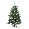 vidaXL &Aacute;rbol de Navidad artificial Verde 120 cm PVC, Metal y Pl&aacute;stico