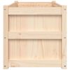 vidaXL Jardineras de exterior 2 unidades madera maciza de pino