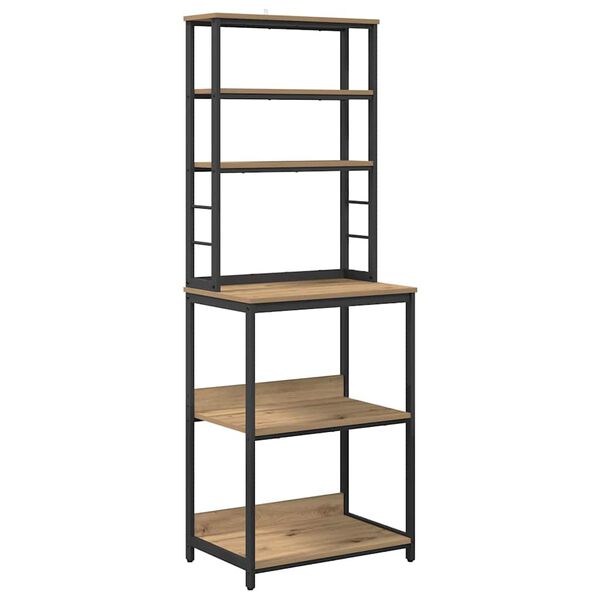 vidaXL Estante de cocina Roble artesanal 60 x 40 x 168 cm