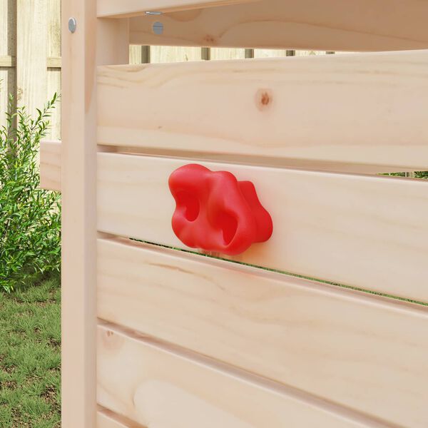 vidaXL Agarre de escalada 12 pcs Rojo 100 x 67 x 43 mm PP