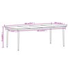 vidaXL Juego de comedor de jard&iacute;n 9 piezas negro