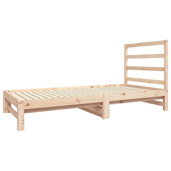 vidaXL Sof&aacute; cama extra&iacute;ble sin colch&oacute;n 2x(90x190) cm