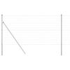 vidaXL Valla con Poste Plateado 1,2 x 25 m Acero y PVC