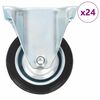 vidaXL Ruedas fijas 24 unidades 75 mm