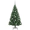 vidaXL &Aacute;rbol de Navidad artificial Verde 180 cm PVC y Acero y Pl&aacute;stico