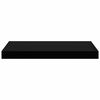 vidaXL Estante flotante de pared MDF negro 50x23x3,8 cm