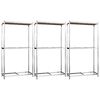 vidaXL Estanter&iacute;as de neum&aacute;ticos 2 niveles 3 uds acero 110x40x180 cm
