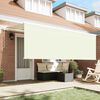 vidaXL Toldo con Persiana Manual Crema 350 x 200 x 120 cm Tela y Metal