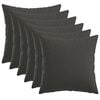 vidaXL Funda de almohada 6 pcs HEERLEN Gris oscuro 40 x 40 cm