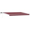 vidaXL Armaz&oacute;n de toldo manual con LEDs Borgo&ntilde;a y Blanco 4,5 x 3 m
