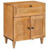 vidaXL Armario de Noche con caj&oacute;n Marr&oacute;n Claro 50 x 33 x 60 cm