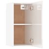 vidaXL Mueble de TV madera contrachapada blanco brillante 30,5x30x60cm