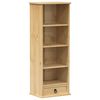 vidaXL Estanter&iacute;a de CDs Corona madera maciza de pino 40x30x110 cm