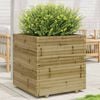 vidaXL Jardinera madera de pino impregnada 70x70x72,5 cm