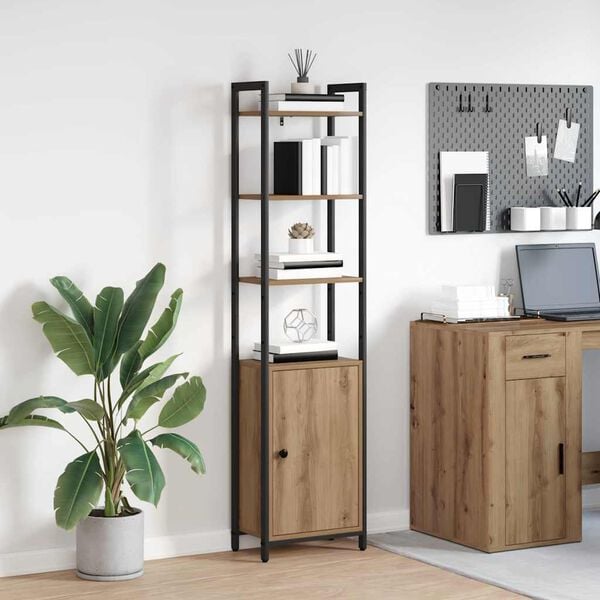 vidaXL Estanter&iacute;a para libros Roble artesanal 40 x 24 x 161 cm