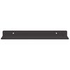 vidaXL Estante de pared con estante 2 pcs Negro 80 x 18 x 2.5 cm