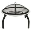 vidaXL Brasero y barbacoa 2 en 1 atizador acero inoxidable 56x56x49 cm