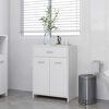 vidaXL Armario de ba&ntilde;o madera contrachapada blanco 60x33x80 cm