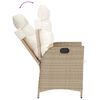 vidaXL Set comedor de jard&iacute;n 9 pzas con cojines rat&aacute;n sint&eacute;tico beige