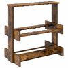 vidaXL soporte para tacos de billar Madera de ingenier&iacute;a Roble Ahumado
