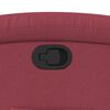 vidaXL Sill&oacute;n reclinable elevable tela rojo tinto