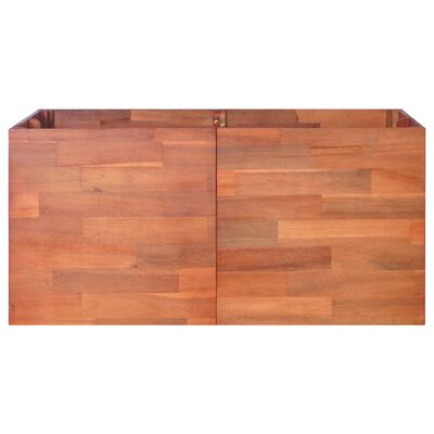 vidaXL Arriate de madera de acacia 100x100x50 cm