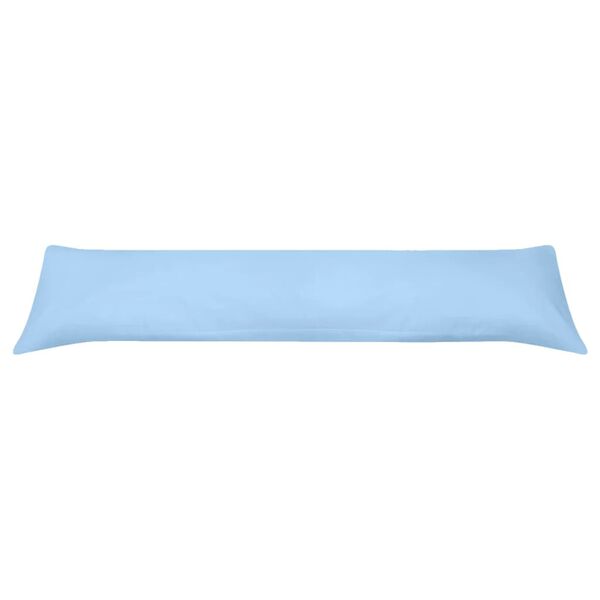 vidaXL Almohada corporal para dormir de lado 40x145 cm azul