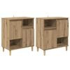 vidaXL Tableros Lateral 2 pcs Roble artisan 60 x 35 x 70 cm