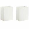 vidaXL Macetero de Jard&iacute;n 2 uds. Blanco 40 x 30 x 50 cm