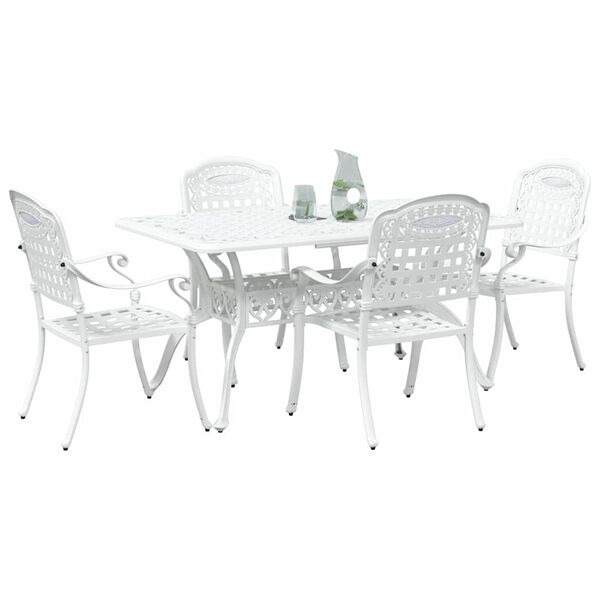 vidaXL Conjunto de Comedor de Jard&iacute;n 5 pcs Aluminio