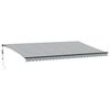 vidaXL Toldo retr&aacute;ctil autom&aacute;tico gris antracita y blanco 600x350 cm