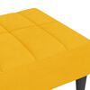 vidaXL Reposapi&eacute;s de terciopelo amarillo 78x56x32 cm