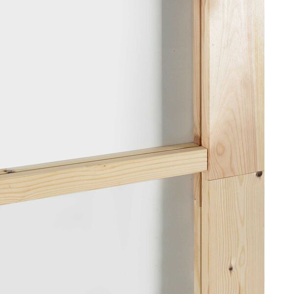 Puerta Corrediza vidaXL con Set de Hardware 'ORKDAL'de Madera Maciza y Vidrio