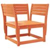 vidaXL Silla de jard&iacute;n madera madera maciza de pino marr&oacute;n cera